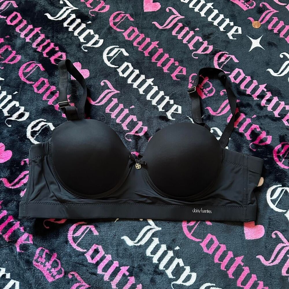 Daisy-fuentes Women's Black Bra